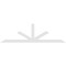 Ekena Millwork Saratoga Architectural Grade PVC Gable Bracket, 96"W x 28"H x 2"D x 4"F, 7/12 Pitch GBP096X28X0204SAR00 - alternate 4